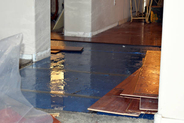 Professional Flood Cleanup technician working in Weston, NJ